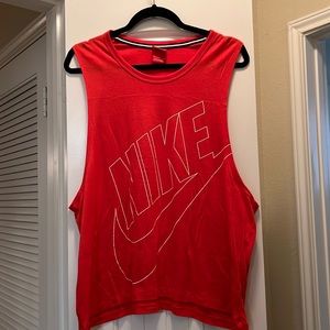 Red Nike Workout Tank